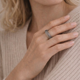 seree - Mist — Grey Purple Jade Stone Ring