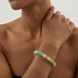 Lavender Field — Beaded Jade Bracelet