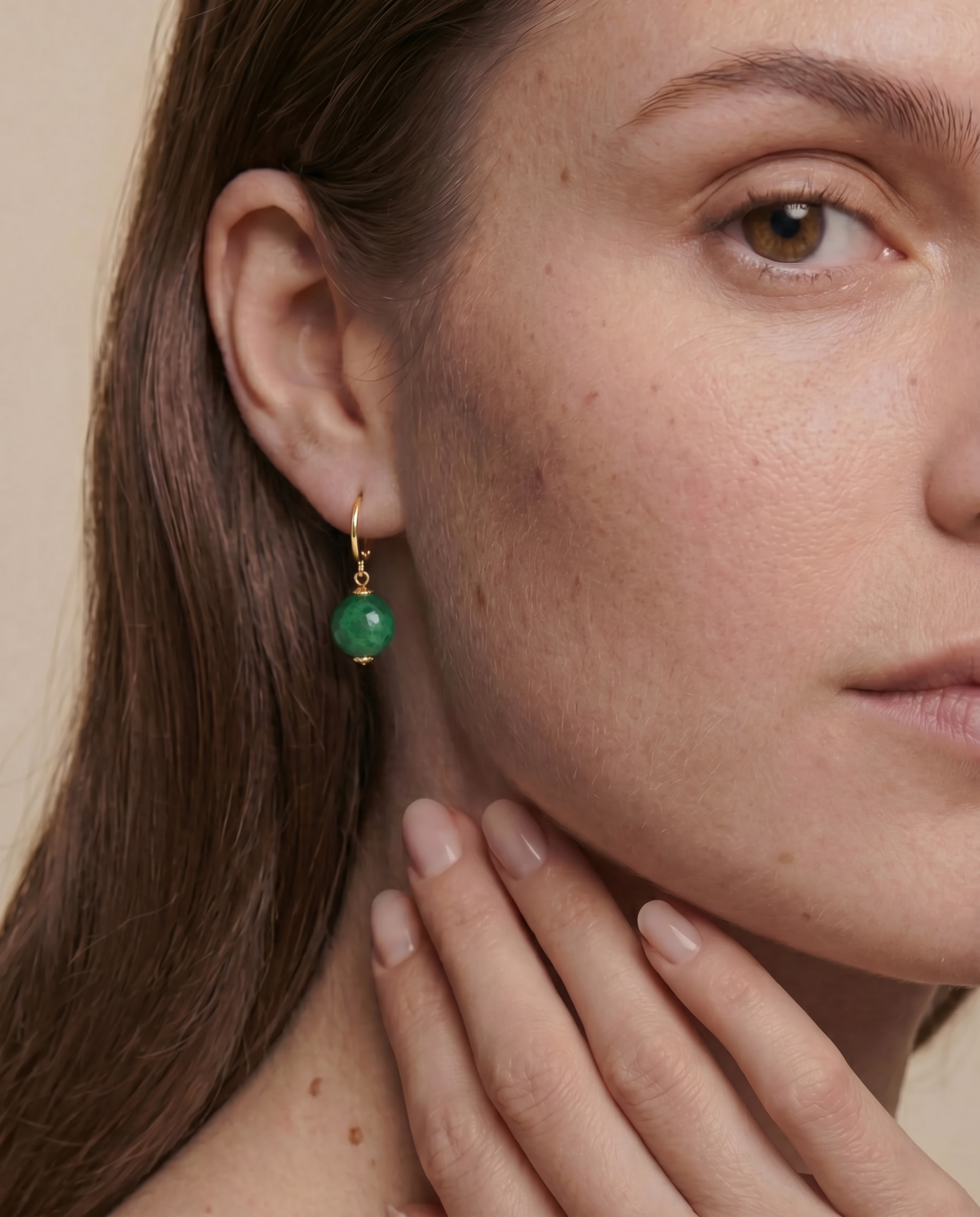 seree - Nadene — Jade Drop Earrings