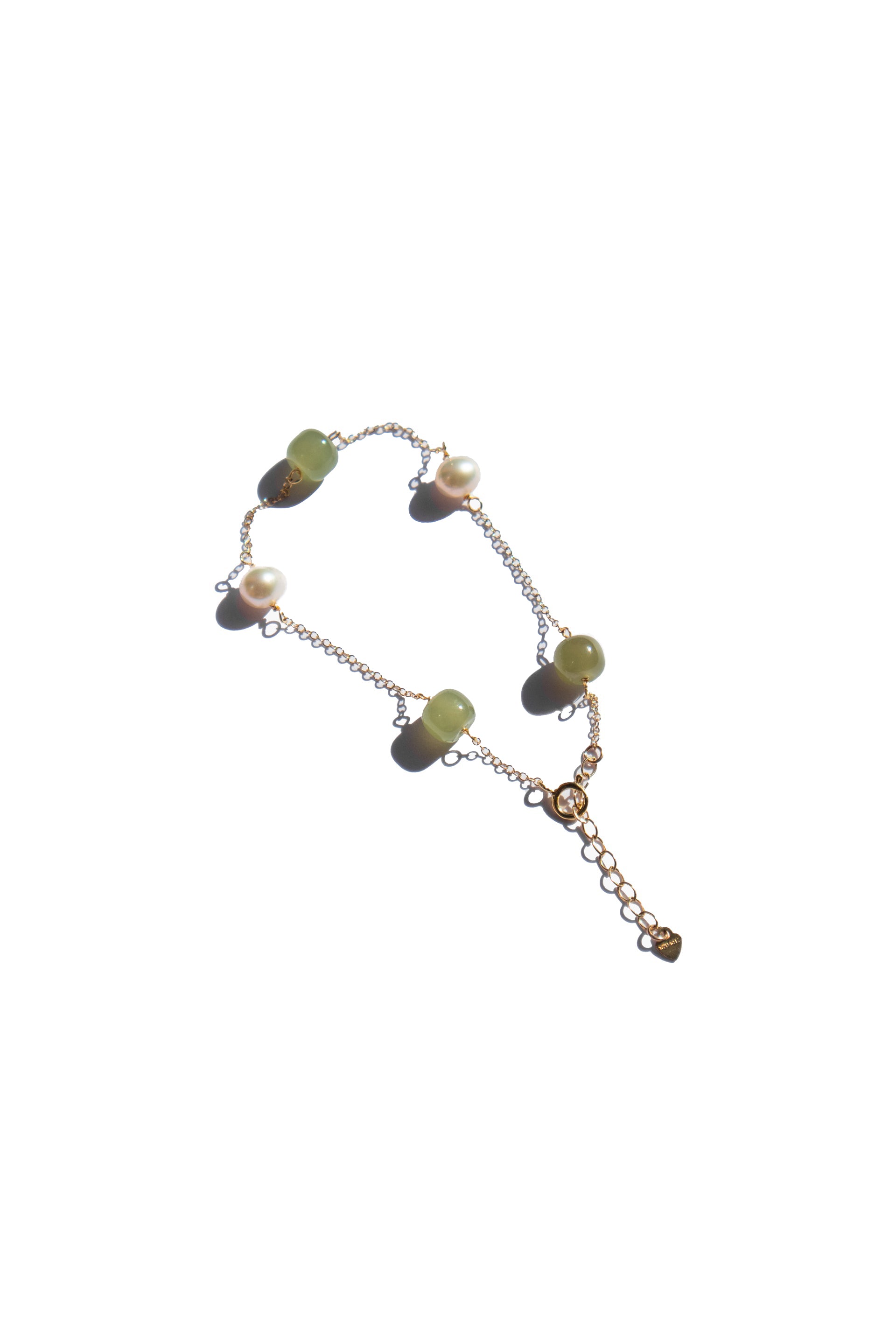 Olivia — Jade pearl bracelet - seree