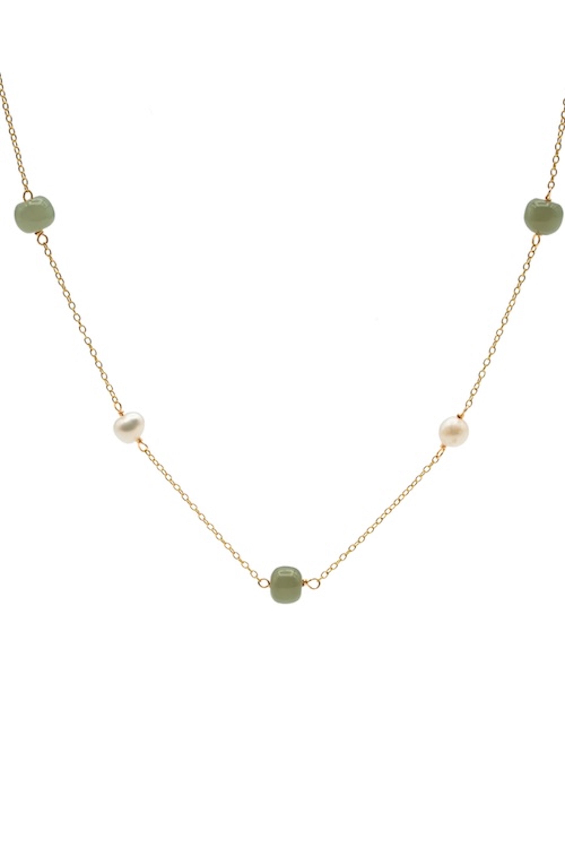 seree - Olivia — Jade Pearl Necklace
