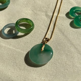 Oro — Jade Stone Pendant Necklace