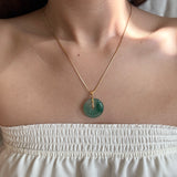 seree - Oro — Jade Stone Pendant Necklace