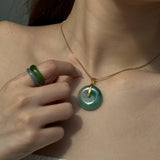 Oro — Jade Stone Pendant Necklace