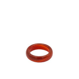 seree - Persimmon — Dark Orange Jade Stone Ring