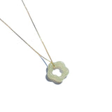 seree - Plum Blossom — Green Jade Pendant Necklace