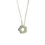 seree - Plum Blossom — Green Jade Pendant Necklace
