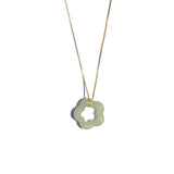 seree - Plum Blossom — Green Jade Pendant Necklace