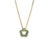 seree - Plum Blossom — Green Jade Pendant Necklace