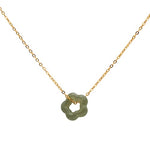 seree - Plum Blossom — Green Jade Pendant Necklace