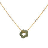 seree - Plum Blossom — Green Jade Pendant Necklace