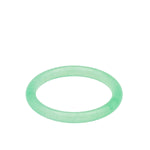 seree - Pond — Cyan Skinny Round Jade Stone Bangle