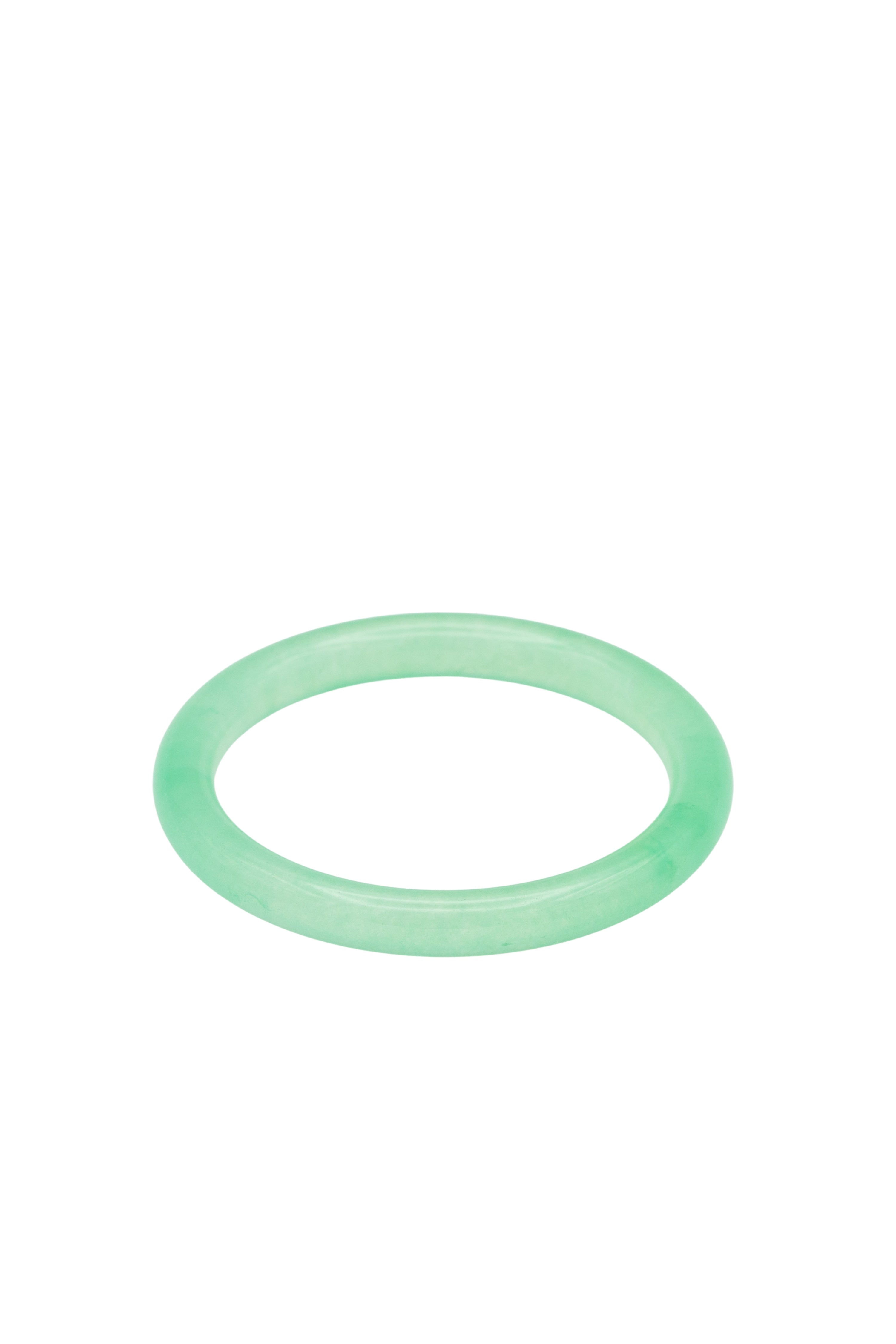seree - Pond — Cyan Skinny Round Jade Stone Bangle