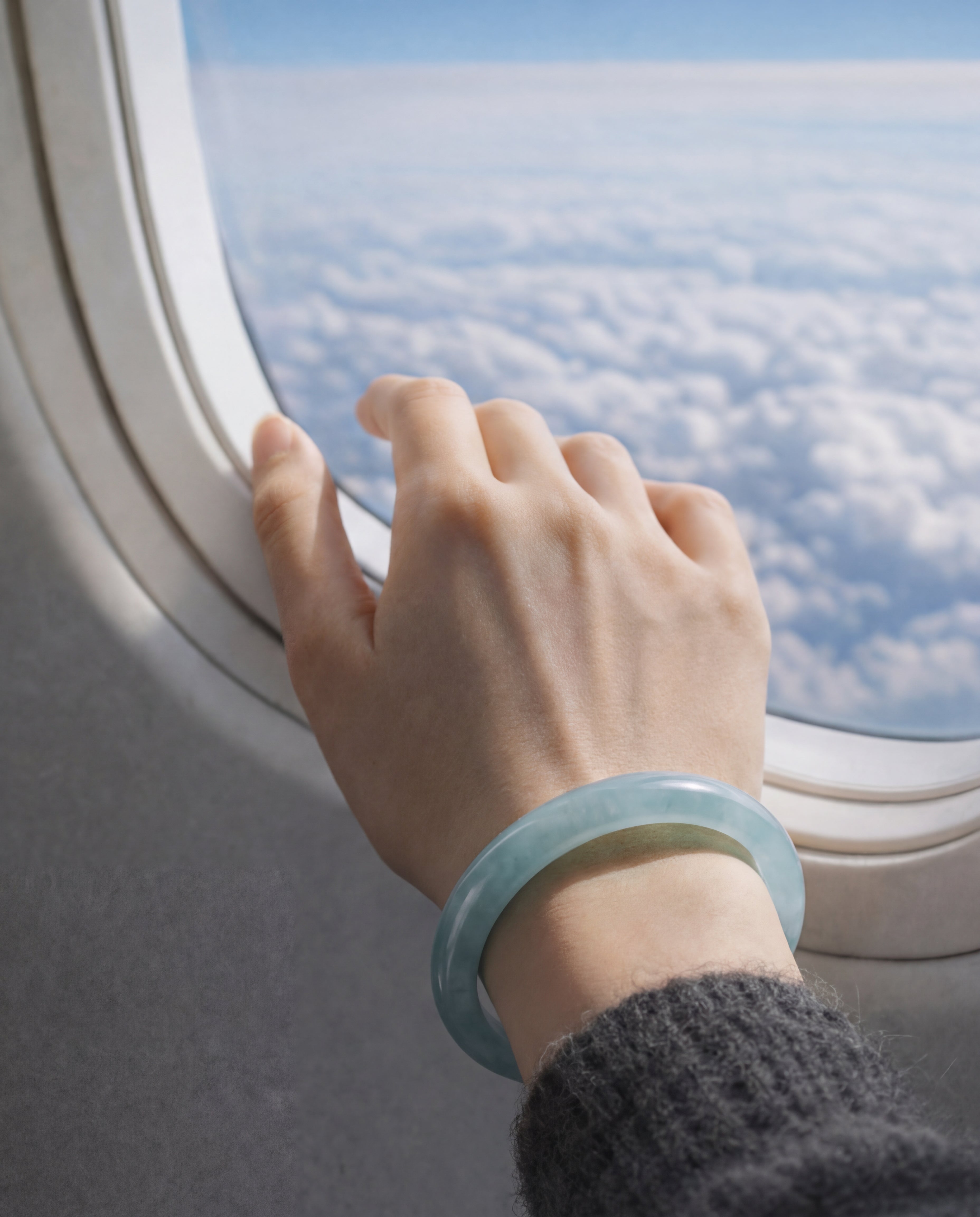 seree - Silk Collection | Pool — Blue Jade Stone Bangle