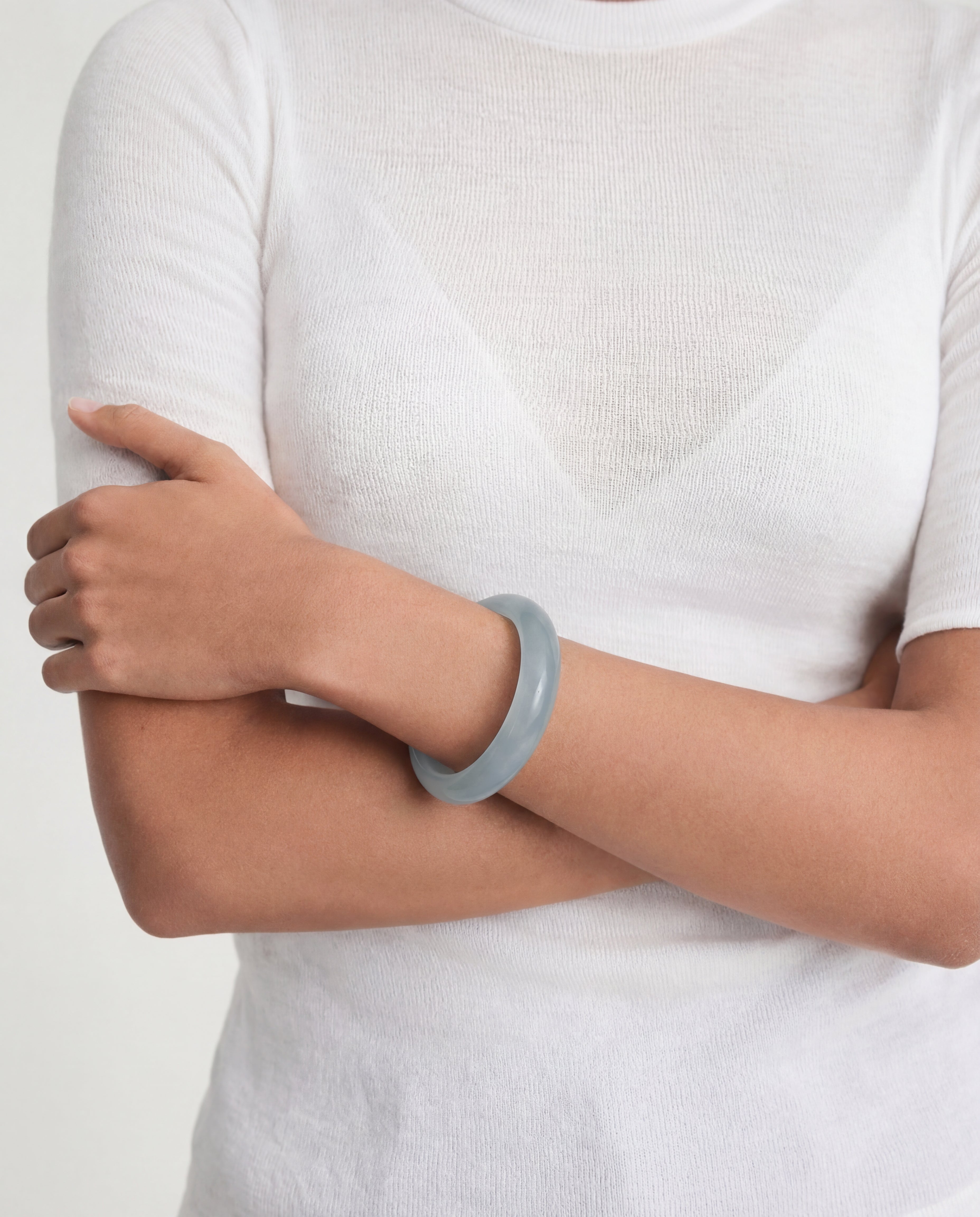 seree - Silk Collection | Pool — Blue Jade Stone Bangle