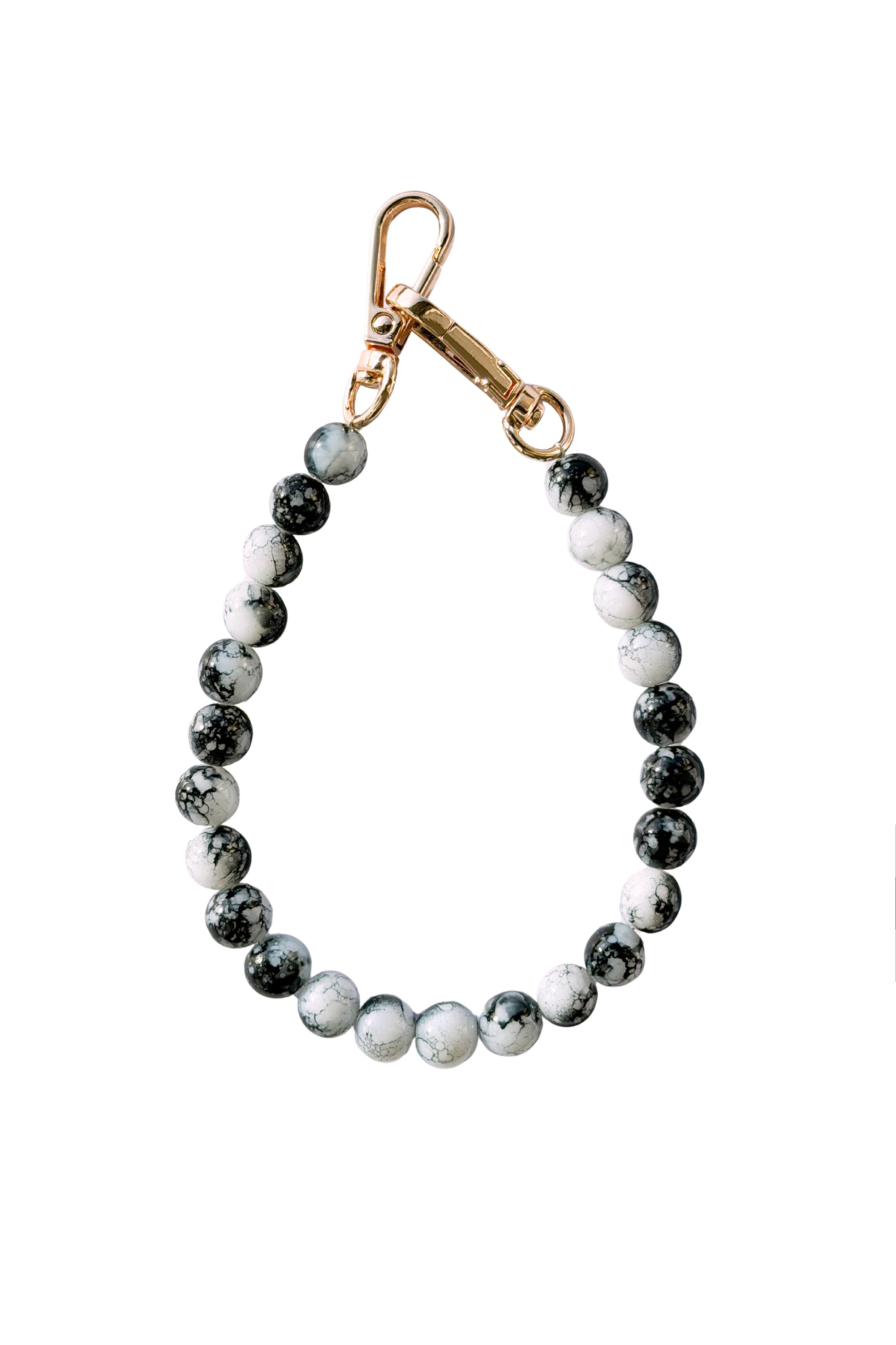 seree Beaded Bag Charm in Black