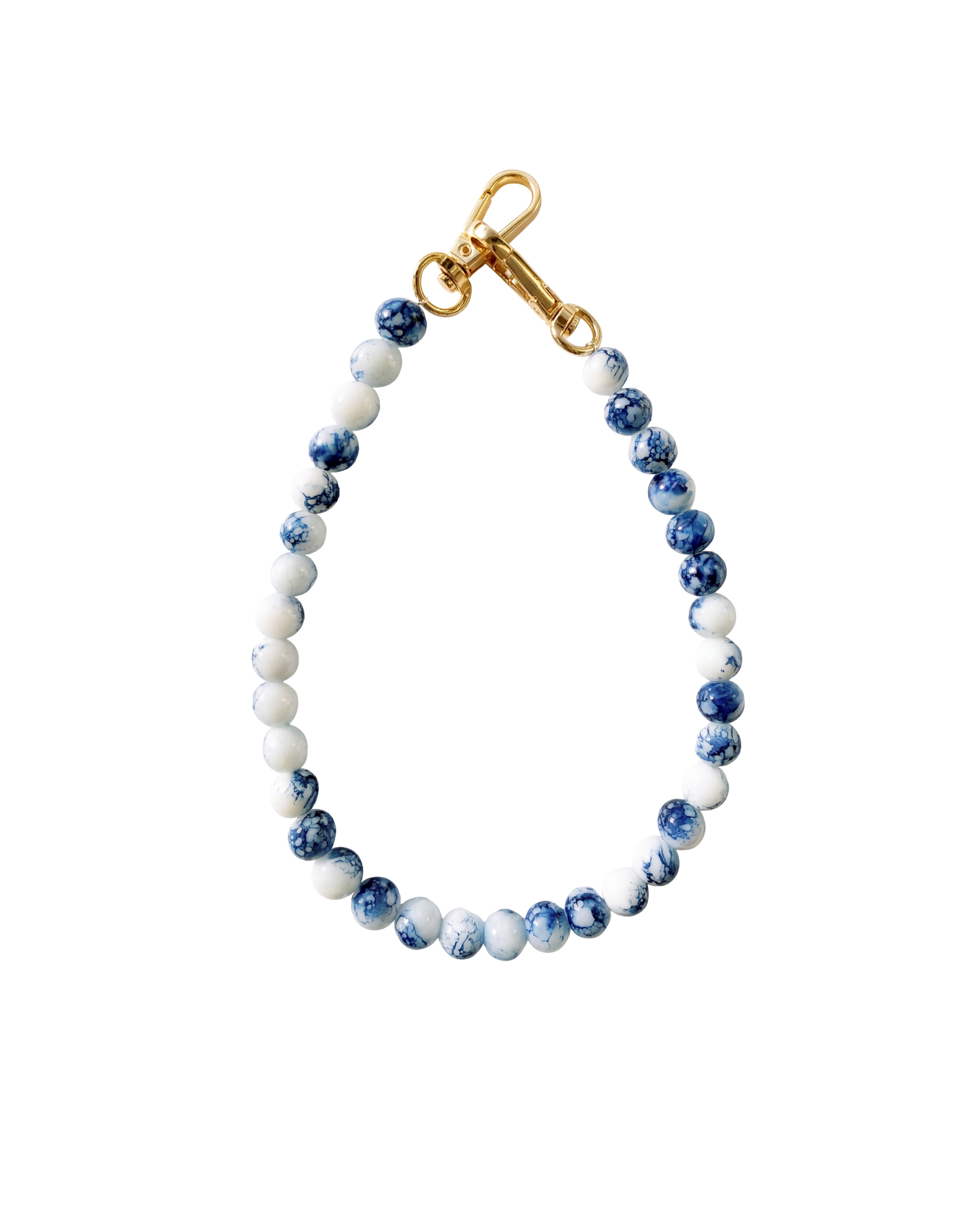 seree Beaded Bag Charm in Blue