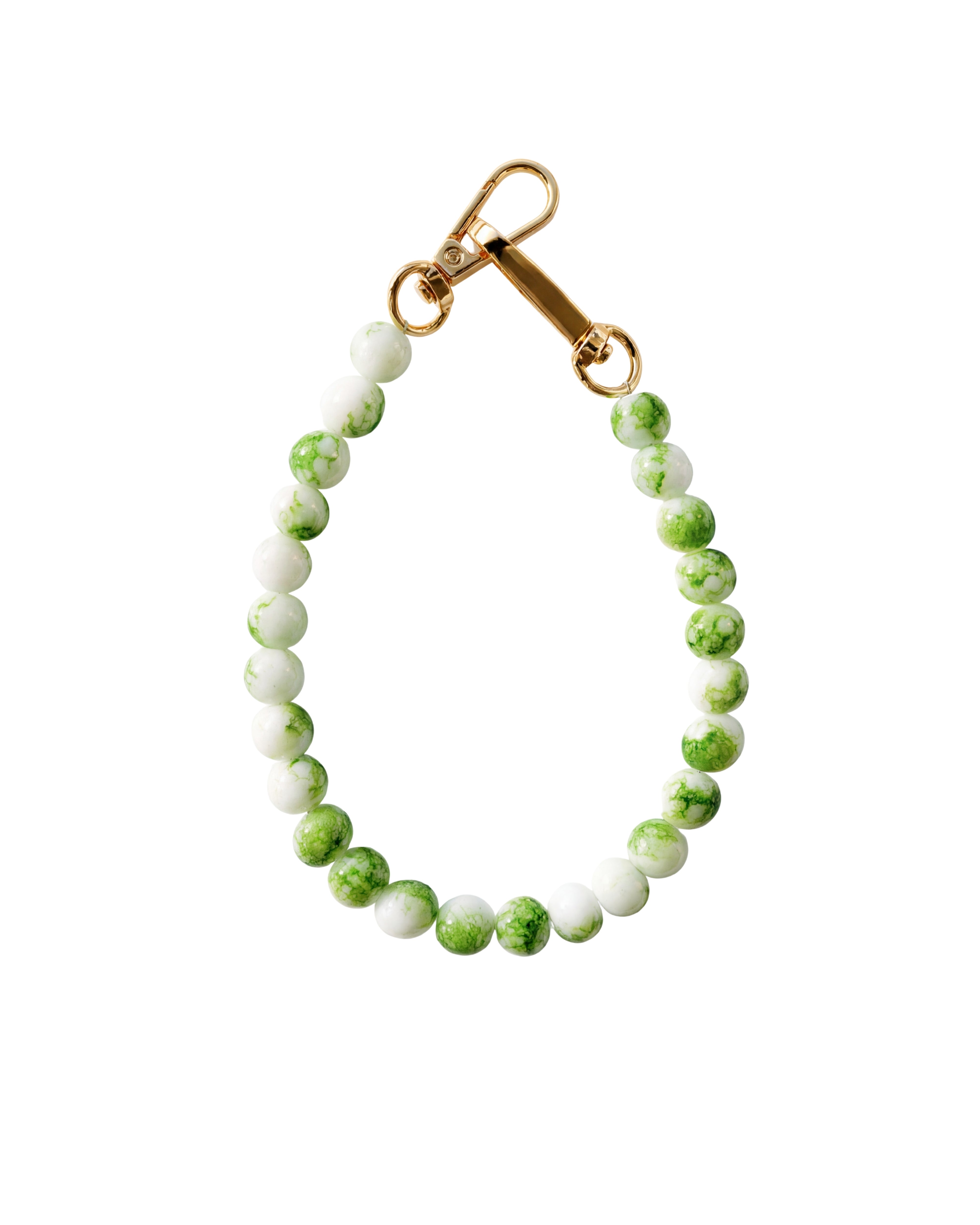 seree Beaded Bag Charm in Green