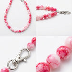 seree Beaded Bag Charm in Pink