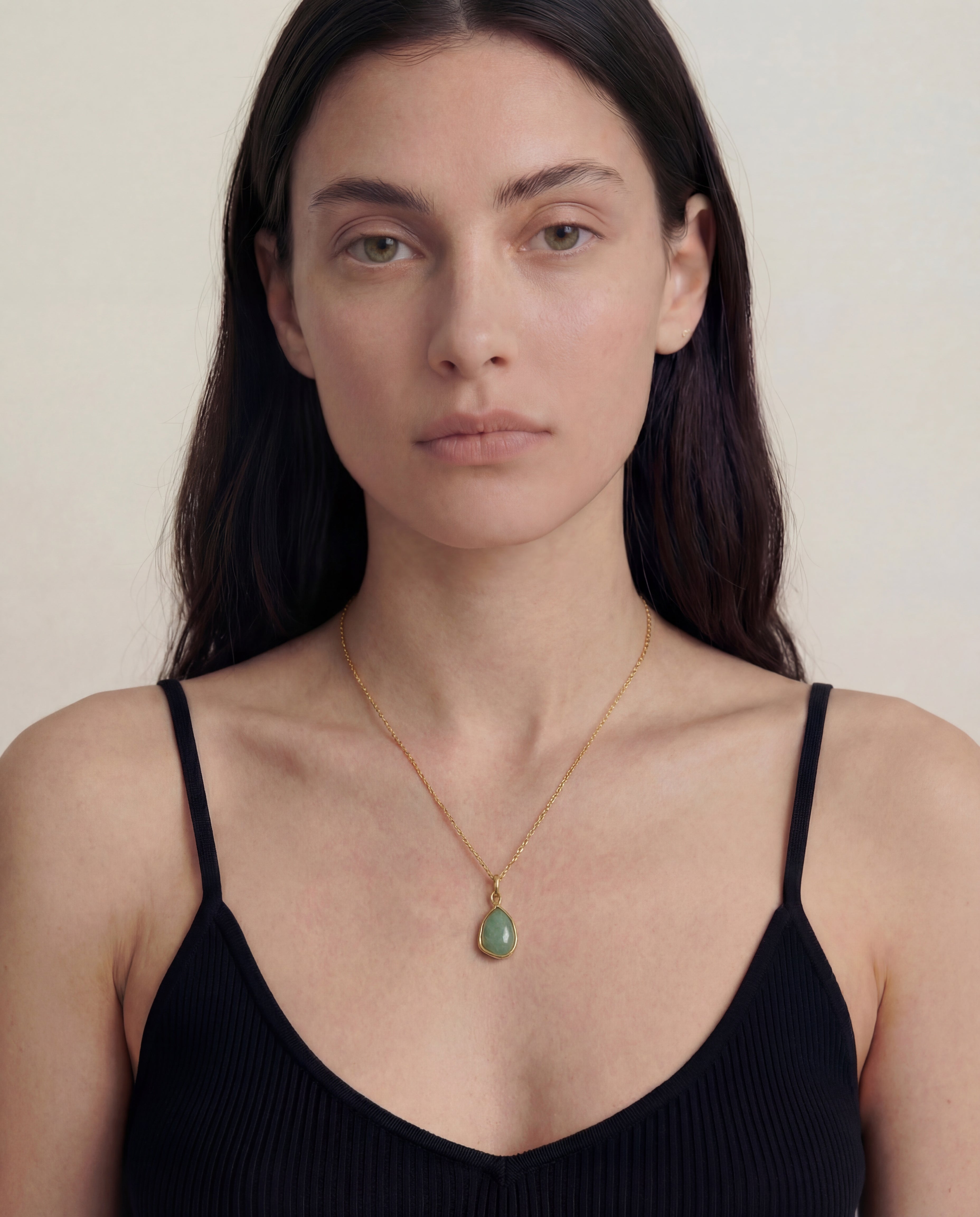 seree - Puzzle — Jade Stone Pendant Necklace