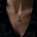 Puzzle — Jade Stone Pendant Necklace in Pebble
