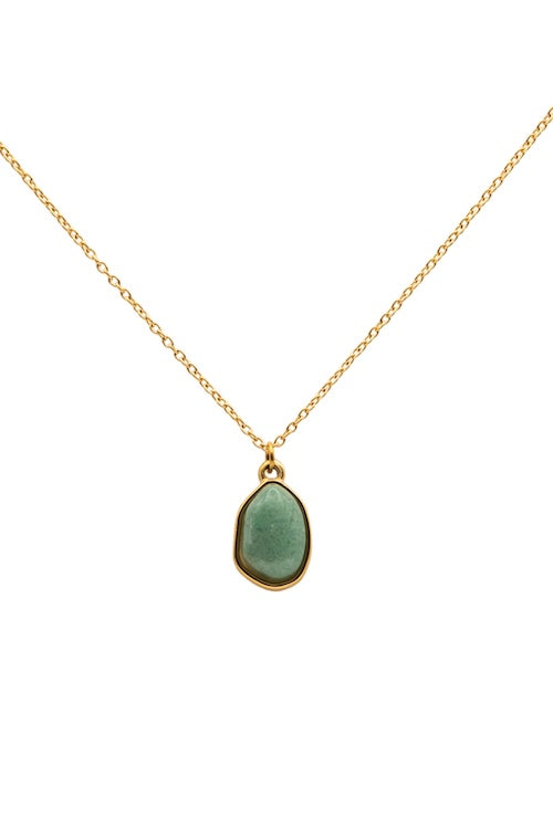 seree - Puzzle — Jade Stone Pendant Necklace