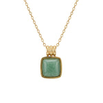 seree - Puzzle — Jade Stone Pendant Necklace