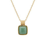 seree - Puzzle — Jade Stone Pendant Necklace