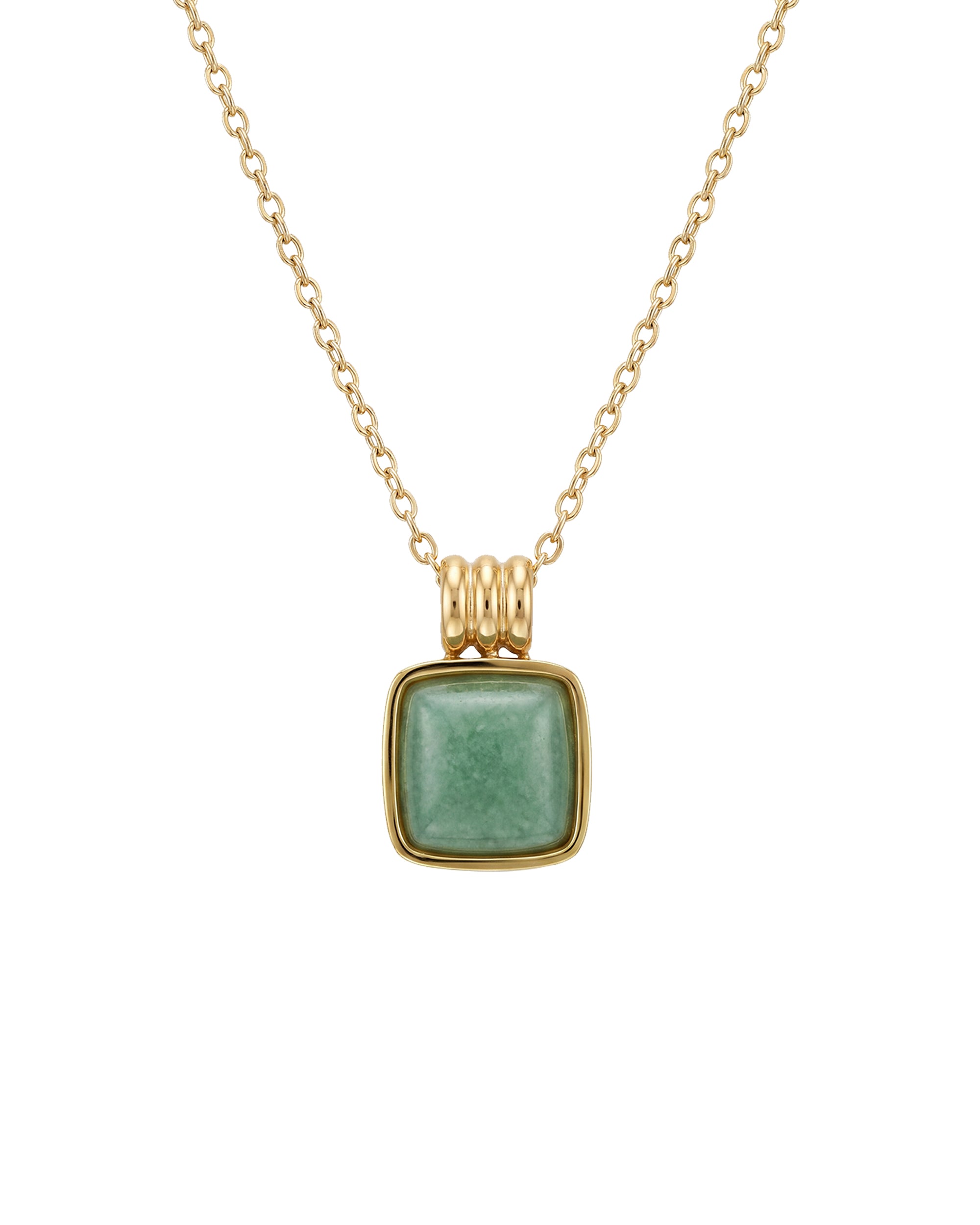 seree - Puzzle — Jade Stone Pendant Necklace
