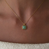 seree - Puzzle — Jade Stone Pendant Necklace