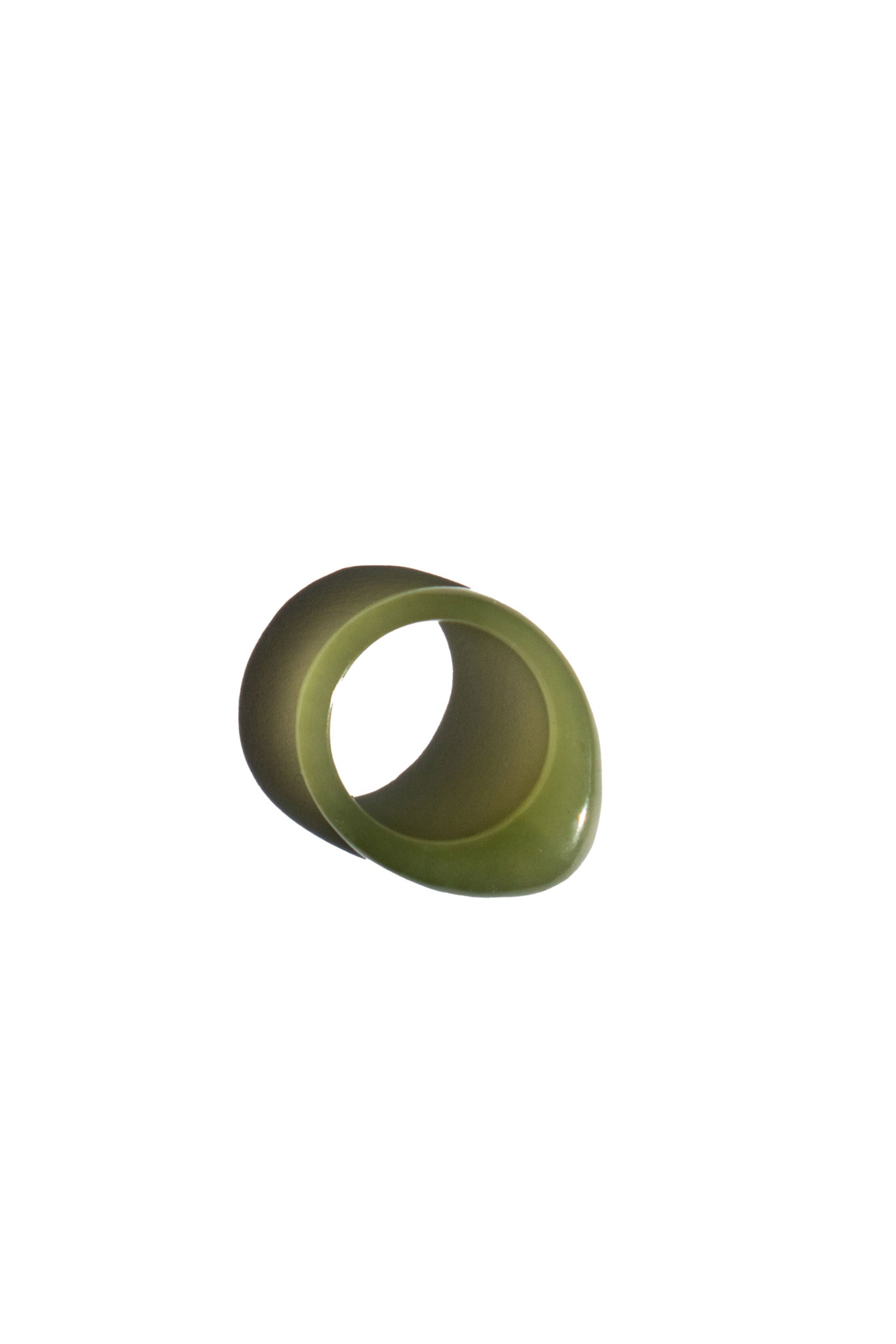 seree - Pyra — Teardrop Green Jade Ring