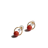 seree - Red Bean — Red Agate Earrings