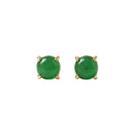 seree - seree Atelier | Remi — Imperial Green Jade Stud Earrings