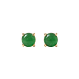 seree - seree Atelier | Remi — Imperial Green Jade Stud Earrings
