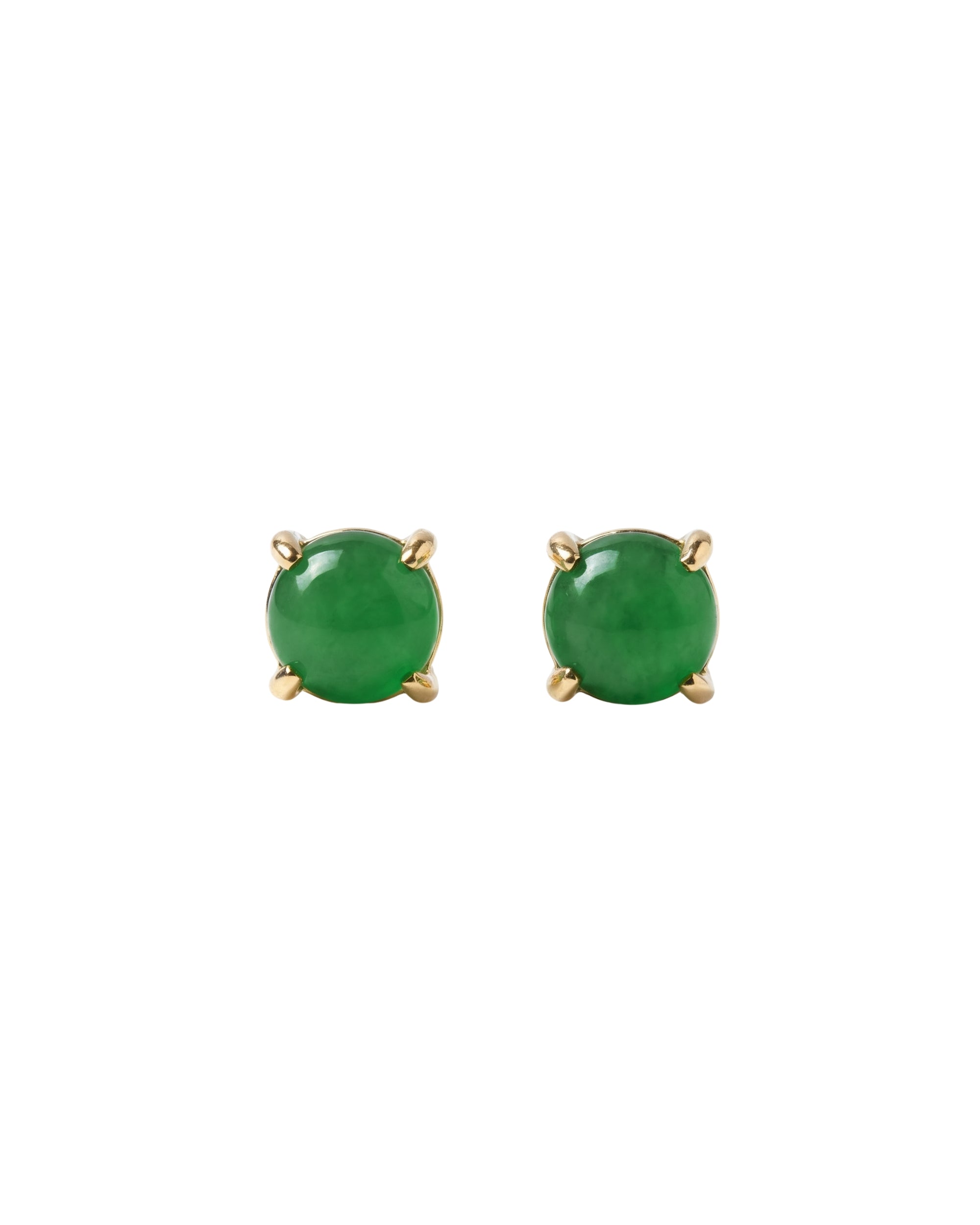 seree - seree Atelier | Remi — Imperial Green Jade Stud Earrings