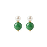 seree - Robyn — Pearl Jade Stone Drop Earrings