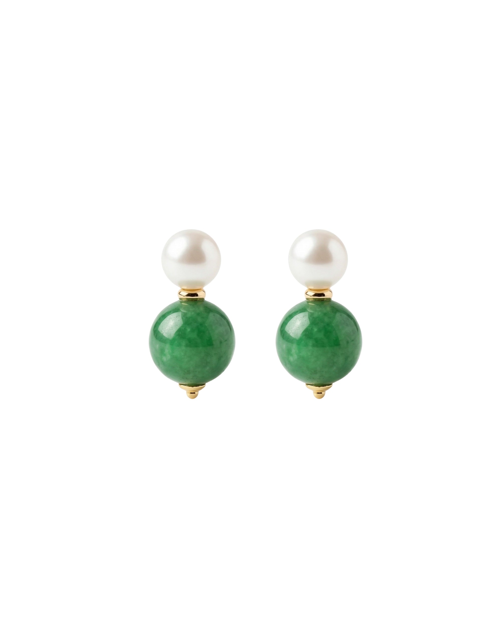 seree - Robyn — Pearl Jade Stone Drop Earrings