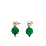 seree - Robyn — Pearl Jade Stone Drop Earrings