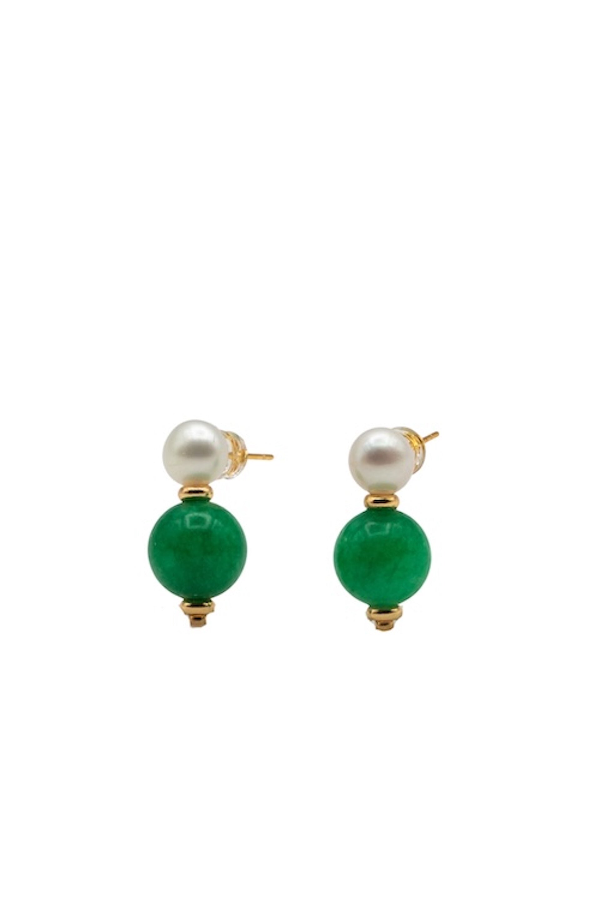 seree - Robyn — Pearl Jade Stone Drop Earrings