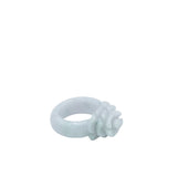 seree - Rose — Off-White Jade Ring