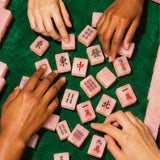 Royal Flush Rose Quartz Mahjong Gift Set