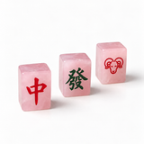 Royal Flush Rose Quartz Mahjong Gift Set
