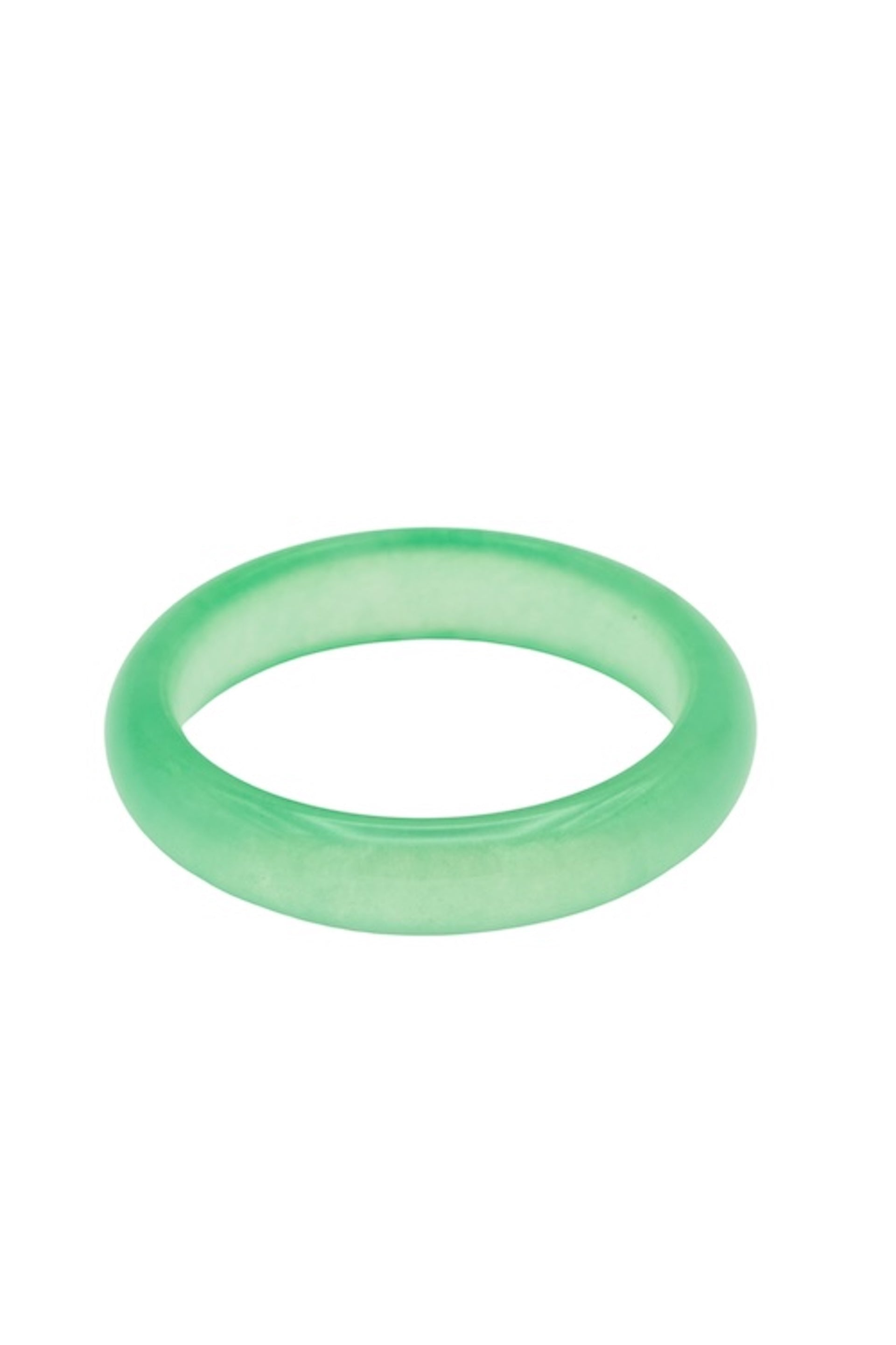 seree - Silk Collection | Agave — Classic Cyan Jade Stone Bangle
