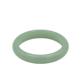 seree - Smoke — Opaque Green Jade Stone Bangle