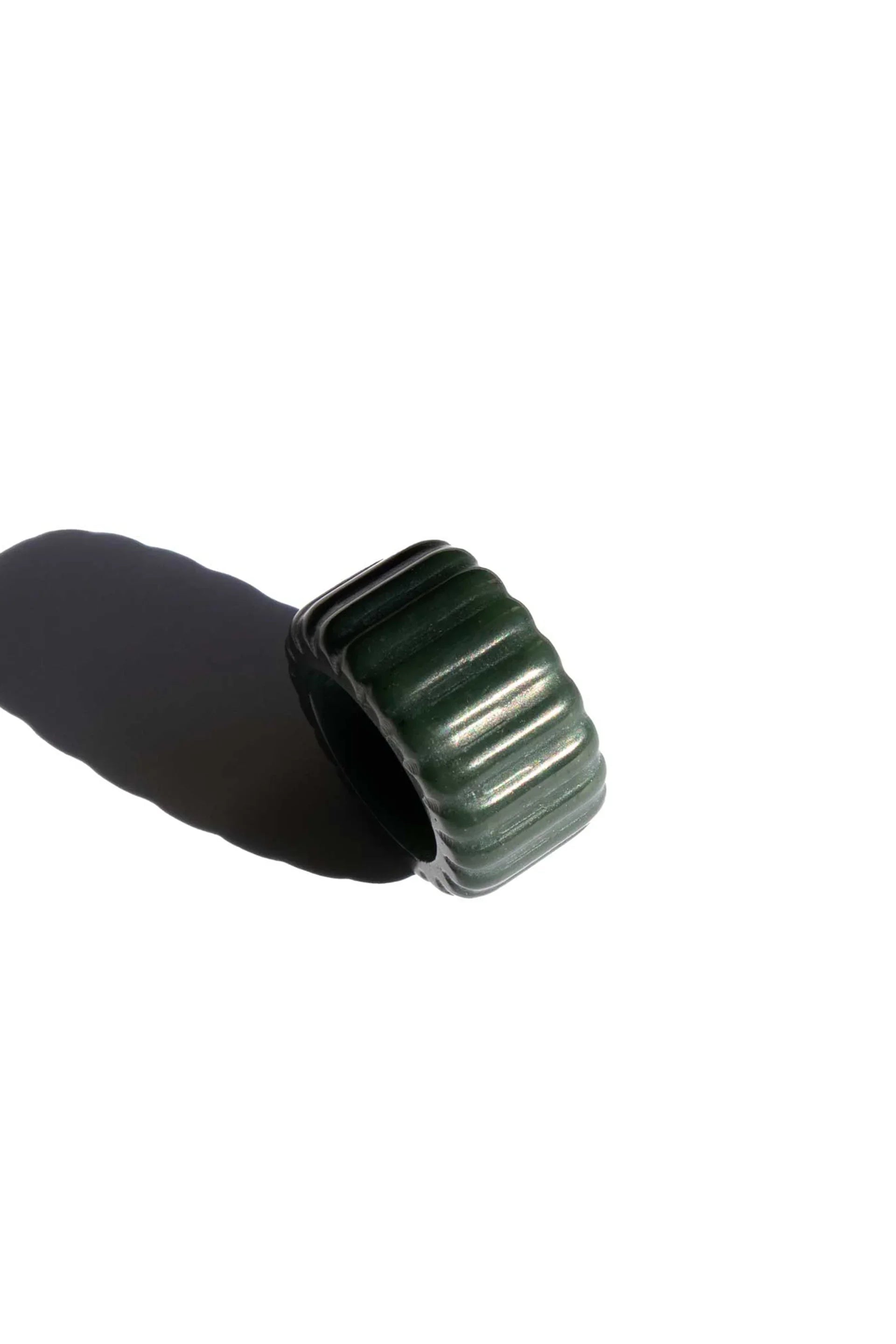 seree - Sophia — Ribbed Jade Ring
