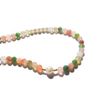seree - Summer — Beaded Gemstone & Pearl Choker Necklace
