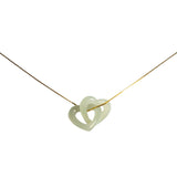 seree - The Hearts — Interlocking Jade Pendant Necklace