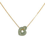 seree - The Hearts — Interlocking Jade Pendant Necklace
