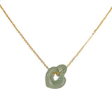 seree - The Hearts — Interlocking Jade Pendant Necklace