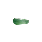 seree Thin Dome — Green Jade Stone Signet Ring